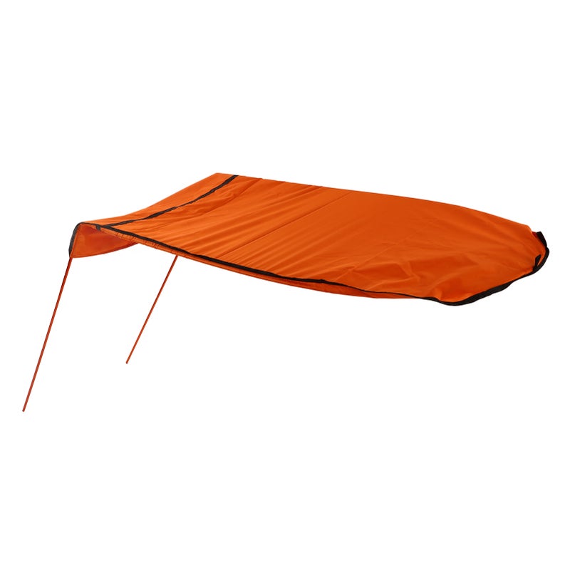 Kayak Sun Shade Canopy Waterproof Oxford Fabric Foldable Easy to Install Portable Kayak Sunshade Awning for Boat Canoe Black - Image 1