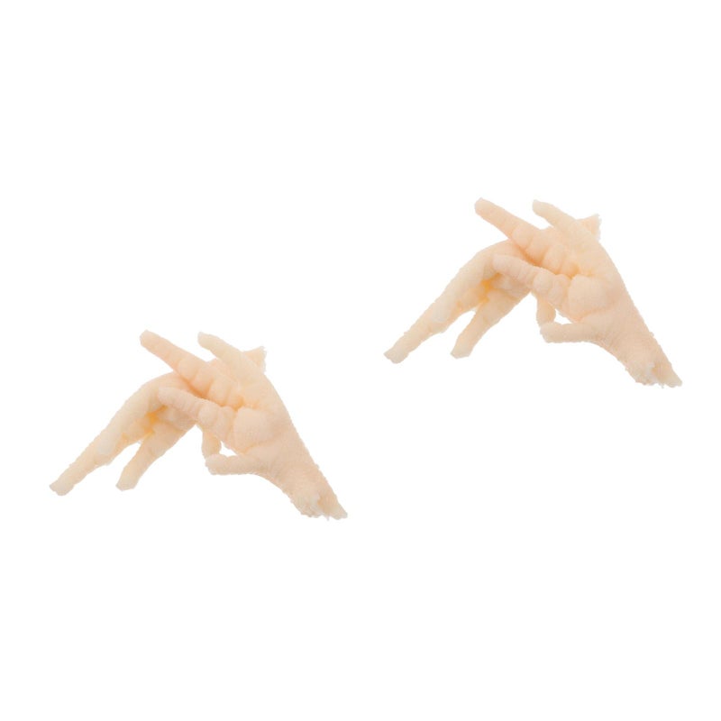 4 pcs Realistic Simulation Food: Fake Chicken Feet For Hotel Dish Presentation - Photography Decoration - Fake Food Model For Display - Image 1