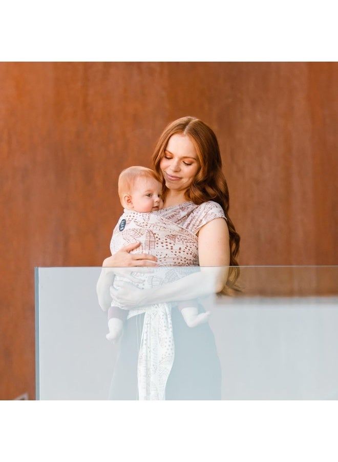 moby حمالة مابي بيبي وراپ إيفولوشن من بيتونيا بيكل بوتوم للمواليد الجدد إلى الأطفال الصغار (8-33 رطل)، حمالة أطفال، تصميم خفيف الوزن وخالي من اليدين، قابلة للتعديل لجميع أنواع الجسم (خشب)  - Image 4