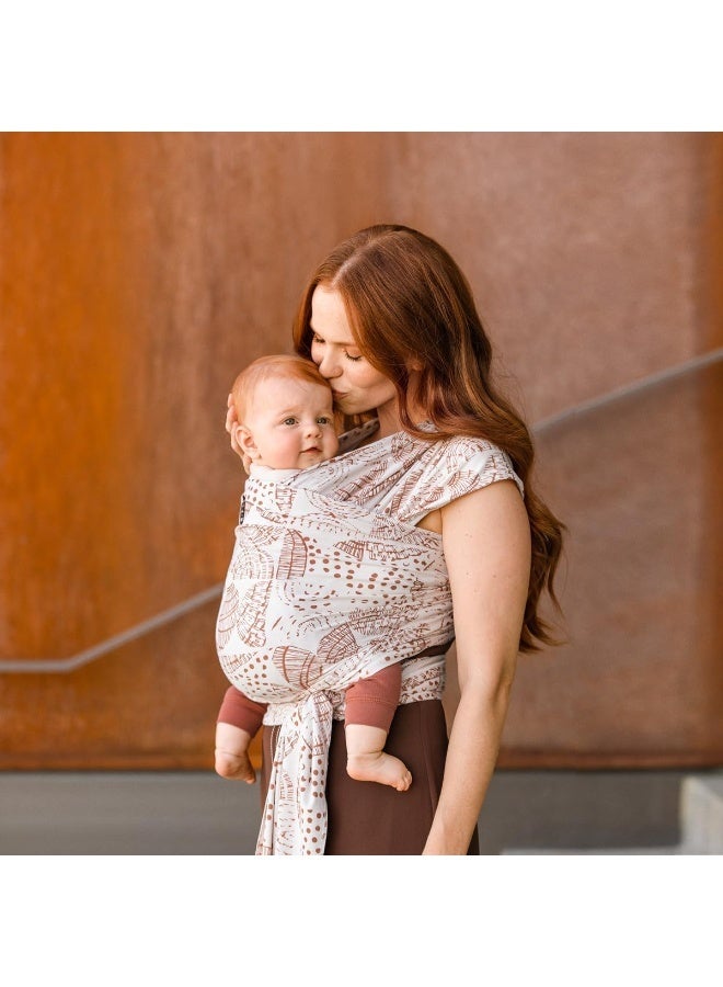 moby حمالة مابي بيبي وراپ إيفولوشن من بيتونيا بيكل بوتوم للمواليد الجدد إلى الأطفال الصغار (8-33 رطل)، حمالة أطفال، تصميم خفيف الوزن وخالي من اليدين، قابلة للتعديل لجميع أنواع الجسم (خشب)  - Image 5