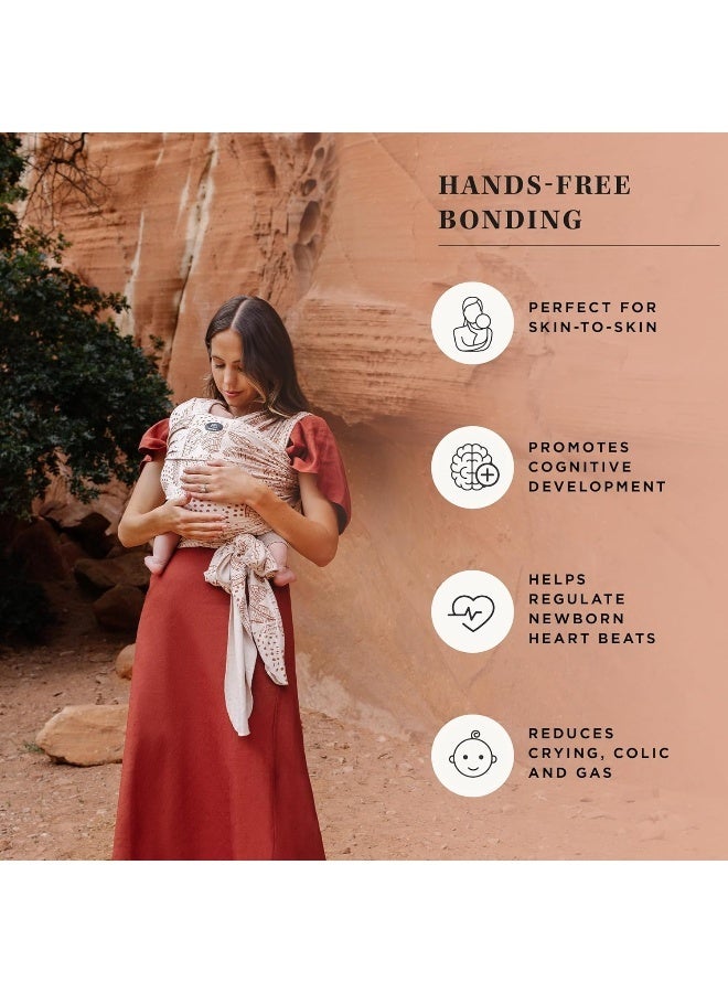 moby حمالة مابي بيبي وراپ إيفولوشن من بيتونيا بيكل بوتوم للمواليد الجدد إلى الأطفال الصغار (8-33 رطل)، حمالة أطفال، تصميم خفيف الوزن وخالي من اليدين، قابلة للتعديل لجميع أنواع الجسم (خشب)  - Image 3