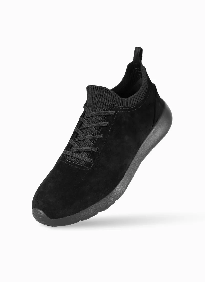 دوا زو لو حذاء رياضي كلاسيكي من جلد الغزال