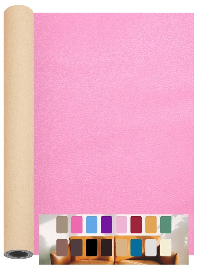 TACOLO Pink Leather Repair Patch Tape, 12×54 Inch Self Adhesive Leather Repair Kit Vinyl Repair Tape for Furniture, Sofa Leather Repair Patch Waterproof for Car Seat, Office Chair, Boat Cover 1 Roll - Image 1