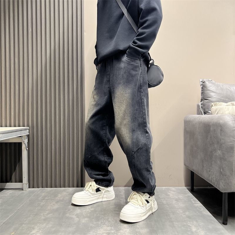 Unisex Classic Denim Jeans Loose Fit Daily Outdoor Wear - Image 4