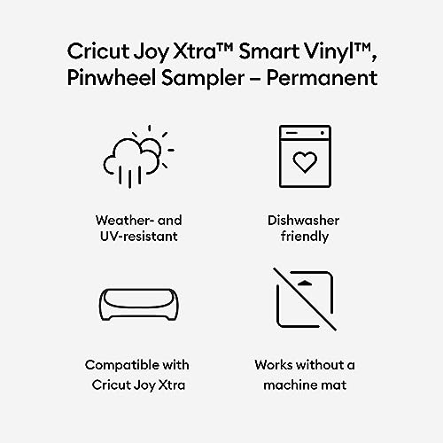 Cricut آلة قطع كريكت جوي إكسترا مع حزم عينات الفينيل الذكي قوس قزح وأدوات - آلة قطع محمولة للمبتدئين متوافقة مع البلوتوث ومواد القطع - Image 5