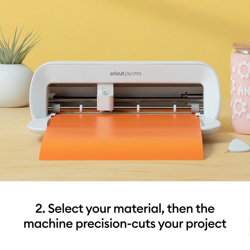 Cricut آلة قطع كريكت جوي إكسترا مع حزم عينات الفينيل الذكي قوس قزح وأدوات - آلة قطع محمولة للمبتدئين متوافقة مع البلوتوث ومواد القطع - Image 3