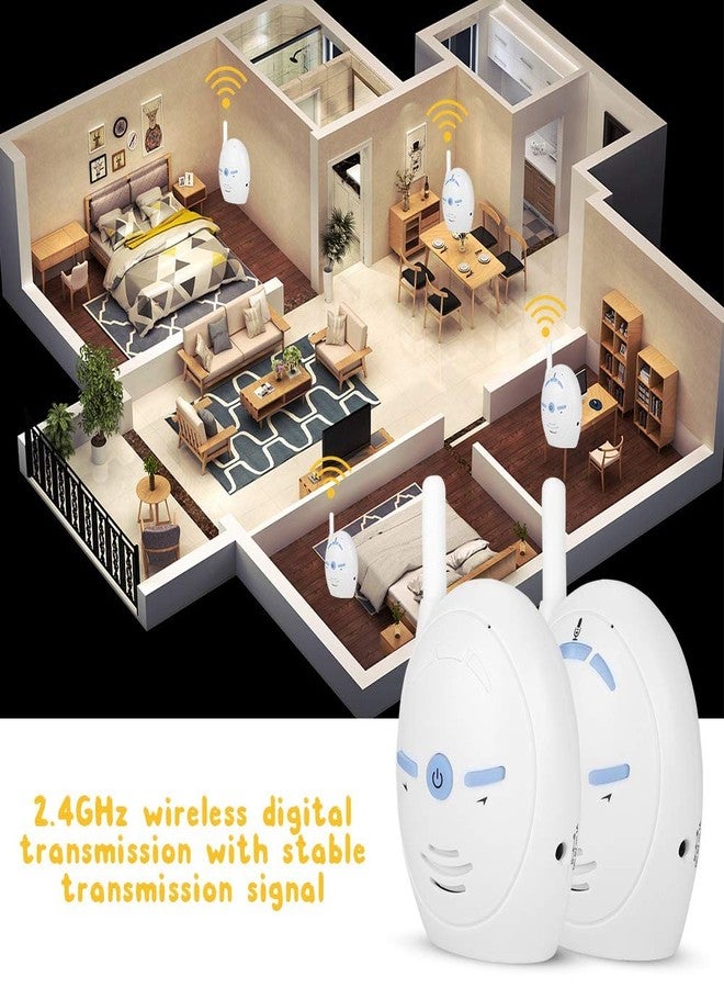 Sonew Digital Audio Baby Monitor, Nanny Intercom Surveillance System Support Two Way Audio, High Sensitivity Security Alarm for Home Baby Pet Monitor US - Image 5