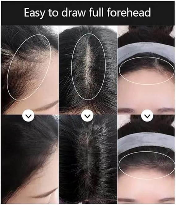 GLNRM Hairline Shadow Powder Hairline Shadow Powder Hair Filler Powder For Thinning Hair Magical Fluffy Thin Hair Powder Forehead Grooming Powder Instant Coverage For Hairline Black Gram - Image 2