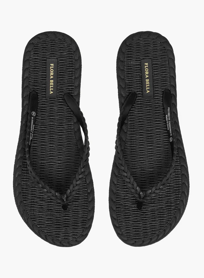 فلورا بيلا من شو إكسبرس Textured Thong Slippers