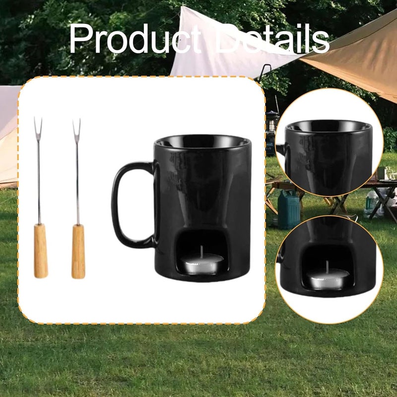 Set with Mini Fondue Mug for Date Night Wedding Birthday - Image 2