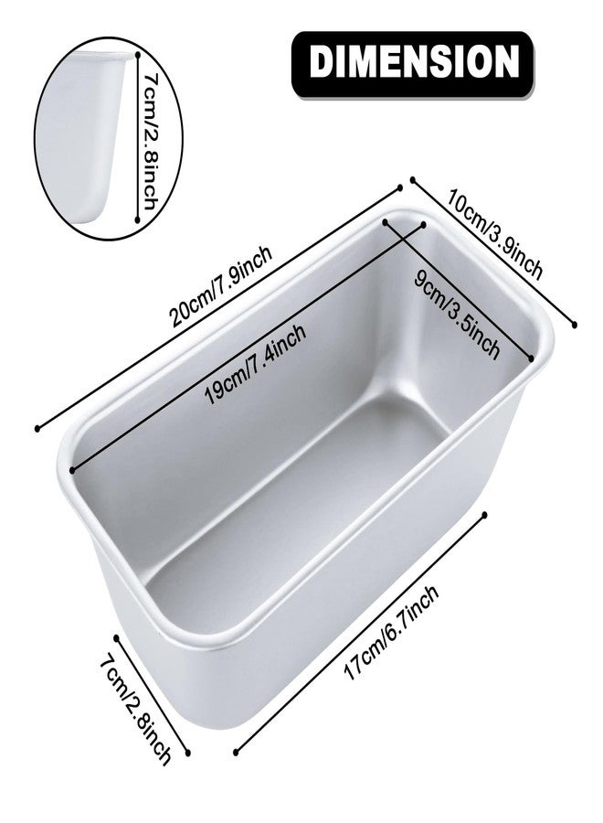 AKOLAFE 4 Pack Aluminum Loaf Pans 8x4 Inch Banana Bread Pan for Homemade Bread Loaf Pan for Baking Bread Tins for Baking Loaf Pans for Oven Sourdough Bread Baking Pan Metal Sandwich Loaf Bread Pans - Image 2
