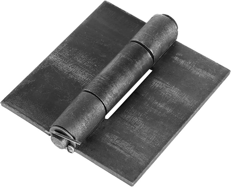 BlueDex 6 Pack Metals 4-3/8"x4-1/8” Heavy Duty Weldable Hinges -Thickness 5 mm Weld On Hinges - Solid Steel Butt Hinge Design for Heavy Gates & Doors - Corrosion & Rust Resistant - Image 2