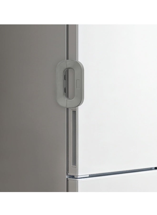 2Pcs Fridge Locks - Child Safety Refrigerator Latch for Cabinets, Drawers, Freezer & Oven, Easy Installation, RV Use (Grey) - Image 4