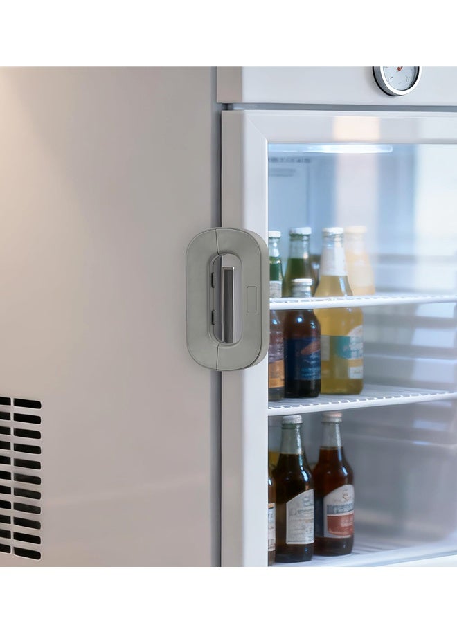 2Pcs Fridge Locks - Child Safety Refrigerator Latch for Cabinets, Drawers, Freezer & Oven, Easy Installation, RV Use (Grey) - Image 5