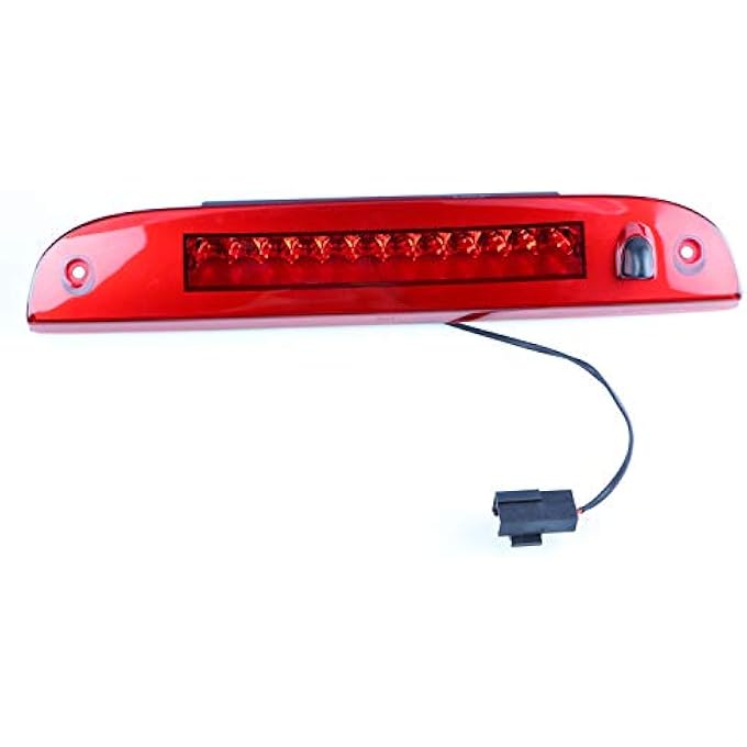Bomusou For 20082012 Ford EscapeMercury Mariner 20022012 Ford Explorer 20022010 Mercury Mountaineer Led 3Rd Brake Light Cargo Light 8L2Z13A613A Chrome Housing Red Lens - Image 3