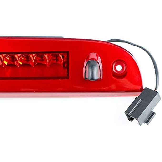 Bomusou For 20082012 Ford EscapeMercury Mariner 20022012 Ford Explorer 20022010 Mercury Mountaineer Led 3Rd Brake Light Cargo Light 8L2Z13A613A Chrome Housing Red Lens - Image 4