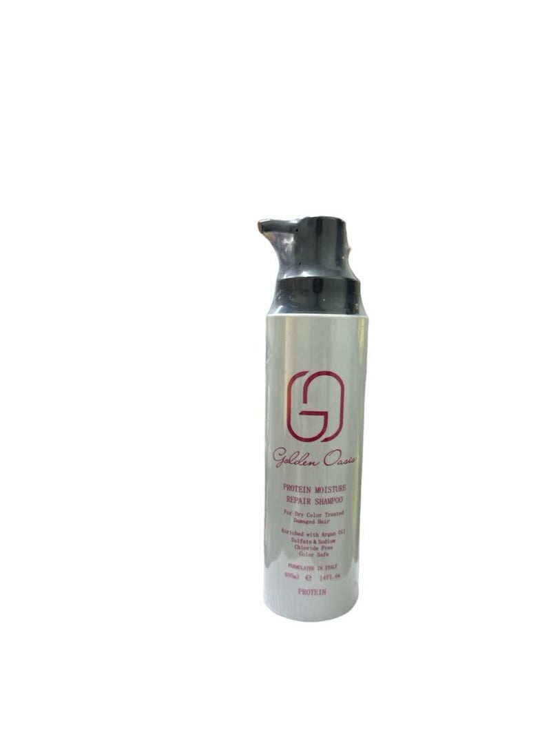 Golden Oasis Protein Moisture Repair Shampoo For Dry Color Treated Damaged Hair Argan oil 400 ml - Image 2