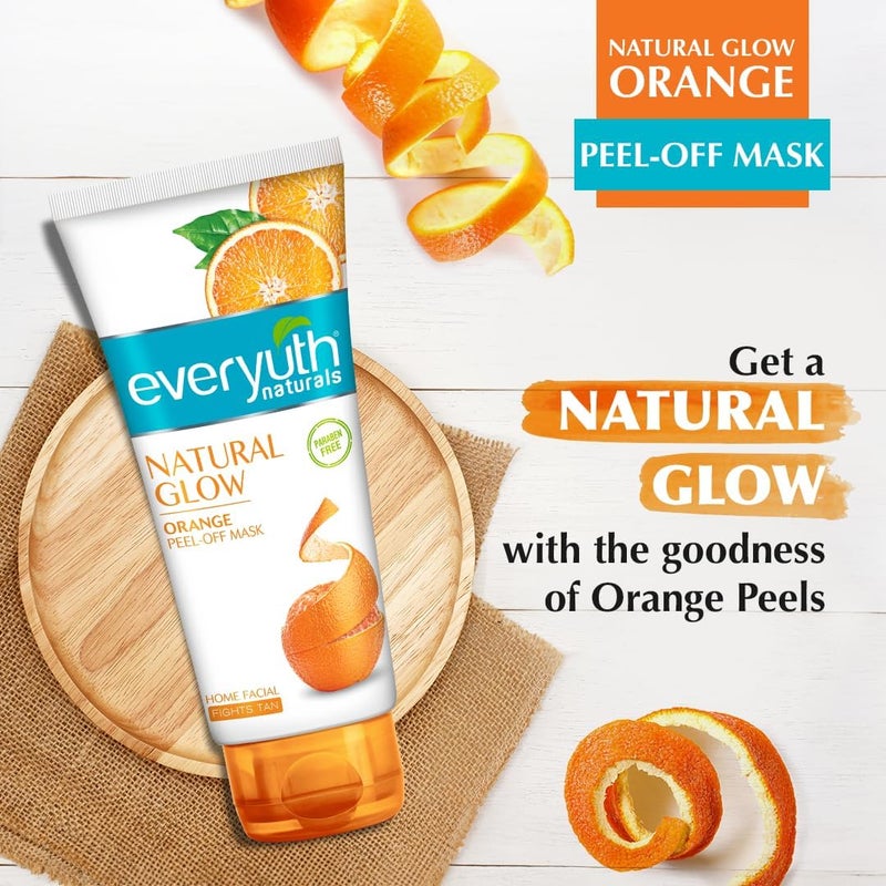 Everyuth Naturals Orange Peel Off Mask - 90g - Paraben Free Facial Treatment - Image 3
