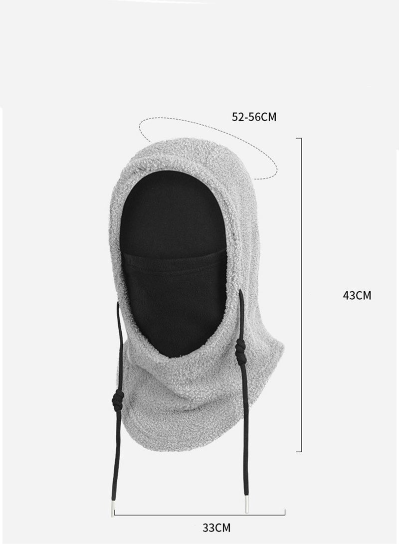Generic Balaclava Face Mask, Windproof Ski Mask for Men and Women Face Cover Scarf Hat Neck Warmer for Skiing and Cycling (TDR-XD-04 lotus Root Starch)  - Image 2