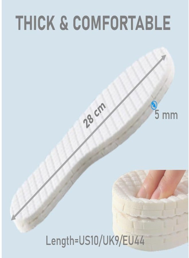VivoFoot 3 Pairs Anti Odour Cotton Insoles, Breathable Terry Barefoot Odour Eating Inserts, Cut-to-Size Everyday Comfort Replacement Shoe Pads for Men & Women - Image 3
