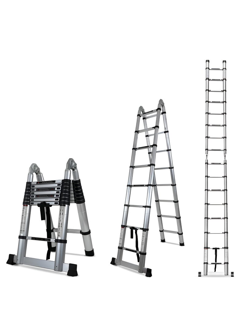 ABBASALI Telescopic Ladder Of Aluminum 4.4 Meter Removable Multi-purpose Retractable - Image 3