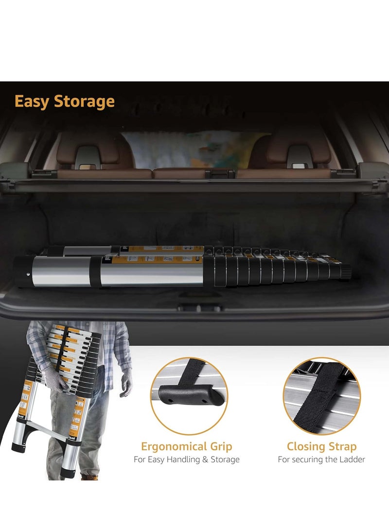 ABBASALI Telescopic Ladder Of Aluminum 4.4 Meter Removable Multi-purpose Retractable - Image 5