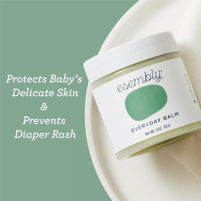 Esembly Everyday Balm, Organic Diaper Balm for Delicate Baby Skin, Diaper Rash Prevention, Multiple Uses Including Nipple Cream, Cradle Cap, Dry and Chapped Skin, Made in USA, 4oz - Image 4