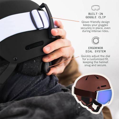 Retrospec Comstock Ski Helmet - Snowboard Helmet for Adults & Youth - Adjustable Fit Snow Helmet with Protective Shell and Breathable Vents for Men, Women, Boys & Girls - Image 4