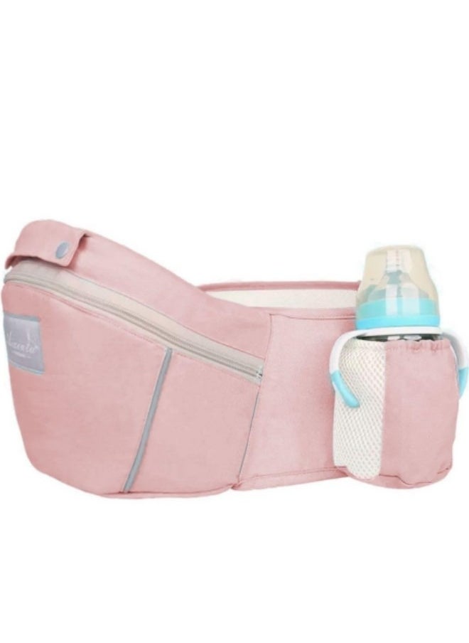 GGEROU Baby Wrap Carrier, Baby Hip Seat, All-In-One Baby Carrier, Lightweight and Breathable, Adjustable Baby Carrier,Pink  - Image 4