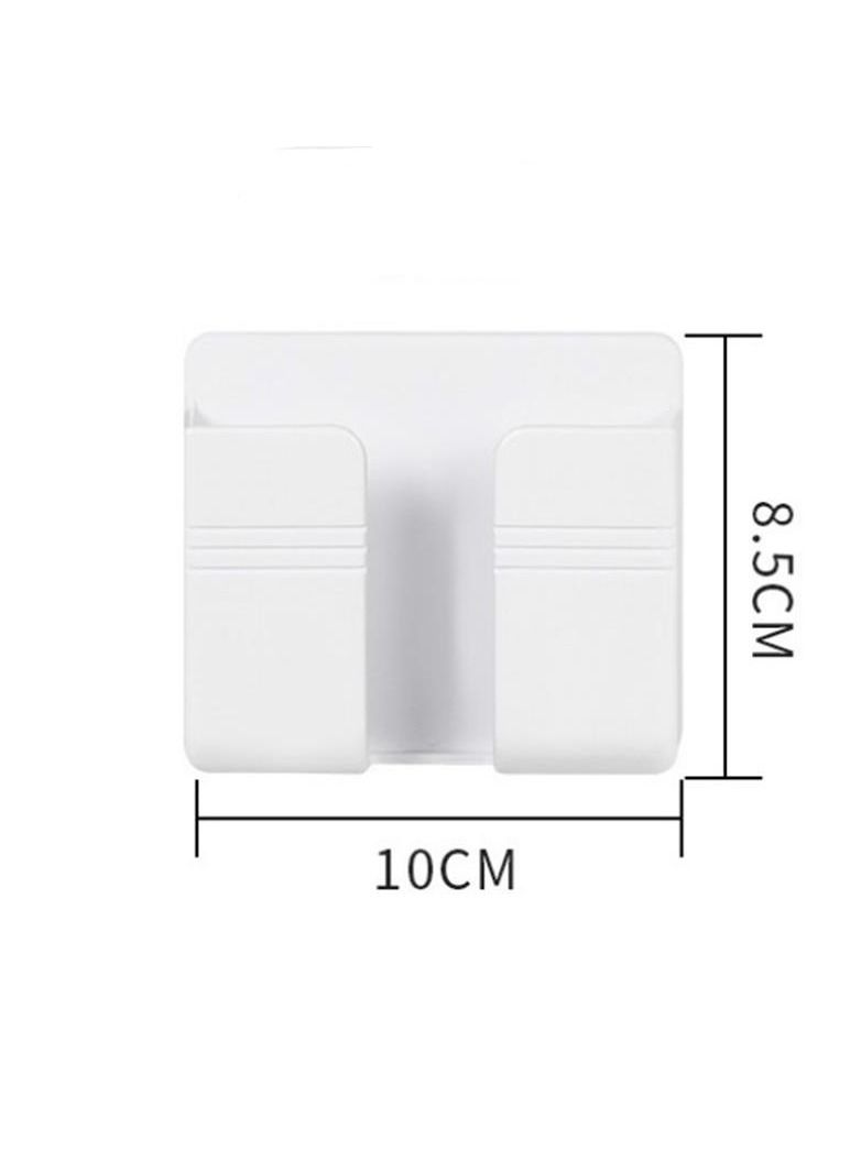 HEXABEX Wall Mount Phone Holder and Remote Holder Wall with 3M Adhesive, Phone Charger Stand, Damage-Free Charging Dock, Remote Control Storage Box for Bedroom, Kitchen, Office  - Image 5