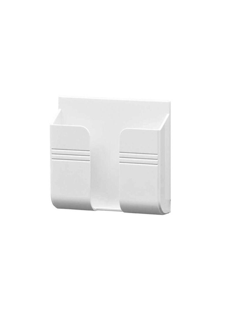 HEXABEX Wall Mount Phone Holder and Remote Holder Wall with 3M Adhesive, Phone Charger Stand, Damage-Free Charging Dock, Remote Control Storage Box for Bedroom, Kitchen, Office  - Image 2