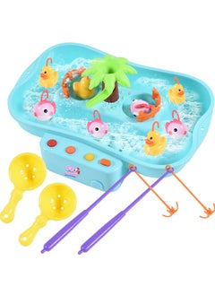 Ogi Mogi Toys Water Circulating Fishing Game with Battery, Preschool Kids Pretend Play Fishing Board Game with Music, Go Fishing Game for Boys and Girls, Gifts for Children Aged 3 to 10  - Image 5