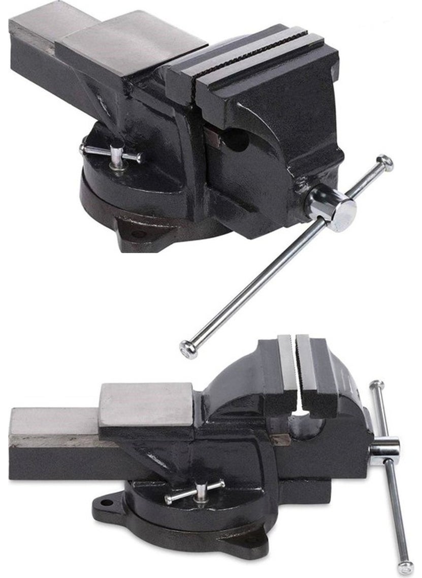 Millian 75 mm Forged Steel 360 Degree Rotating Fixed Table Bench Vise 5 Years Warranty Alloy Forged Steel 