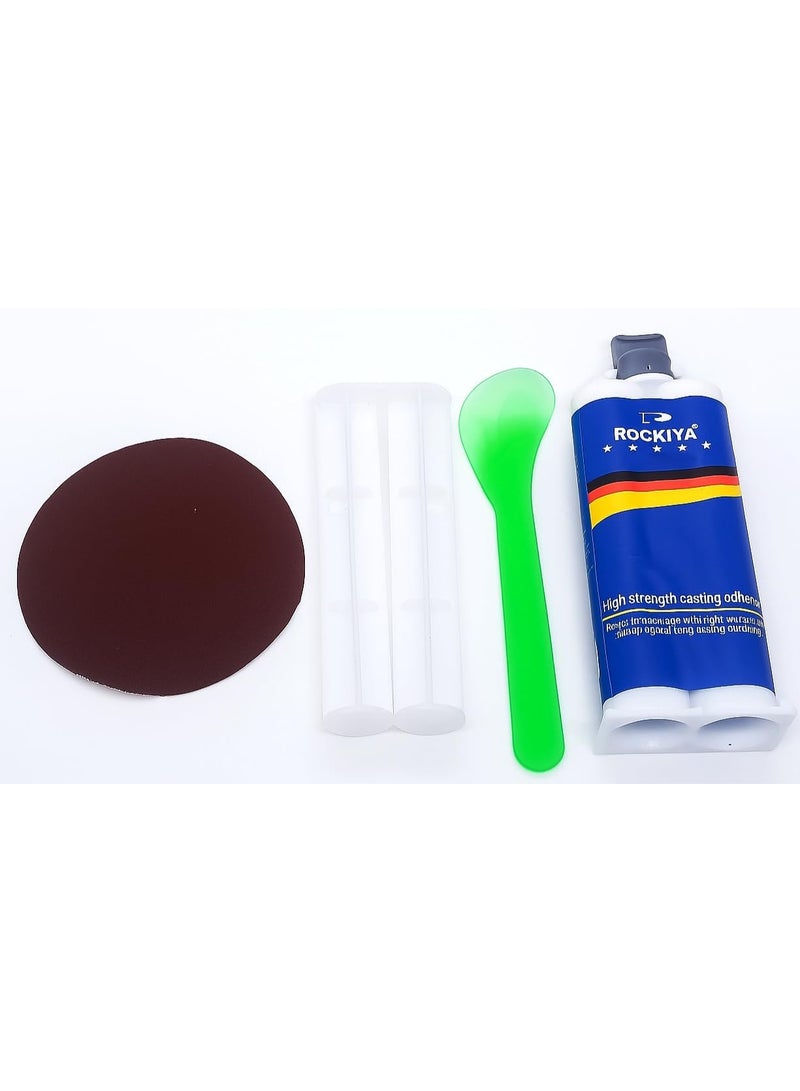 غراء إصلاح المعادن - لاصق معدني عالي القوة إلى معدن ، 1 حزمة لاصق معدني ، لاصق إيبوكسي معدني شديد التحمل ، لاصق إصلاح المعادن للترابط المعدني ، البلاستيك الصلب ، الحديد الزهر - Image 1