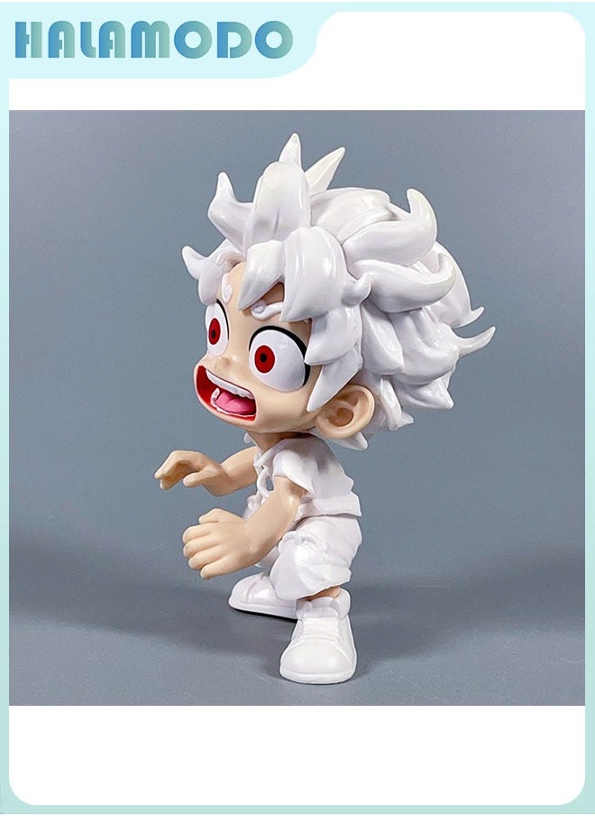 HALAMODO One Piece Q Version Surprised Expression Nika Luffy 14cm Cute Anime Figure Desktop & Car Decoration Gift  - Image 4