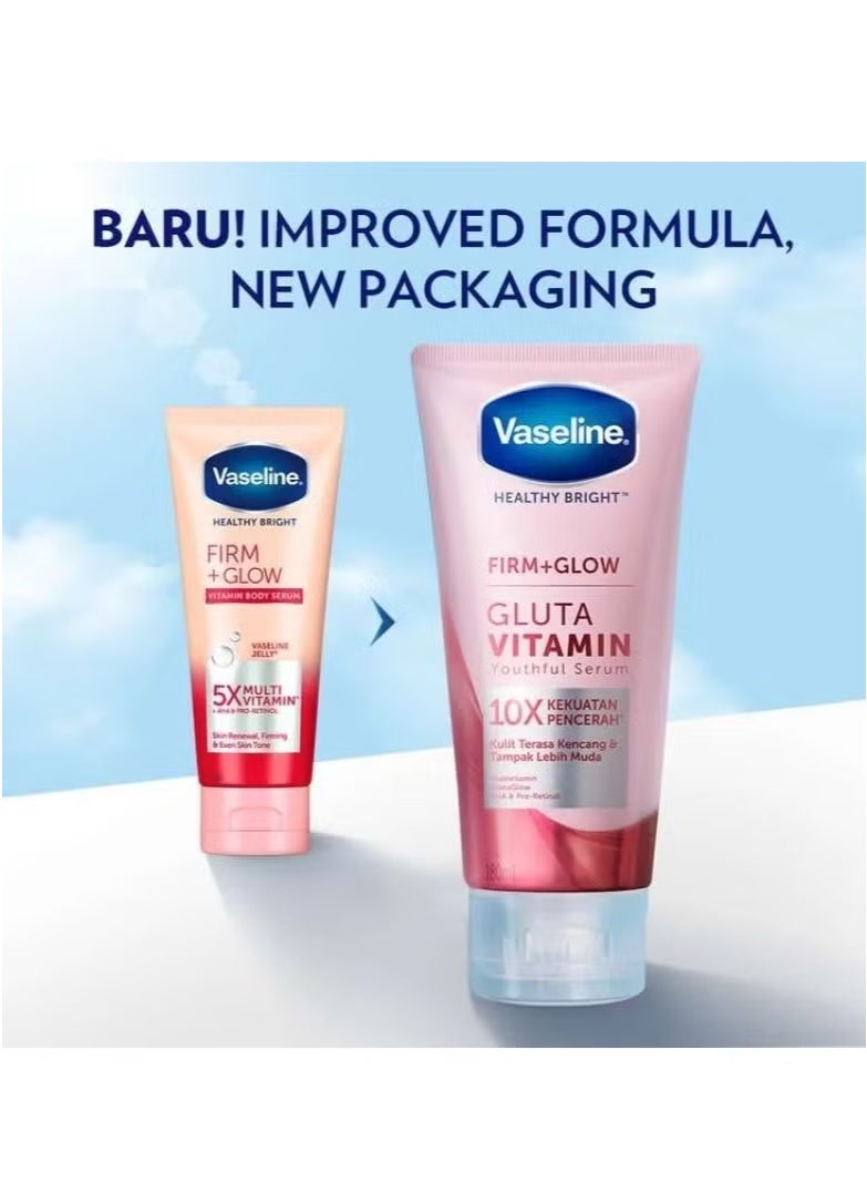 Vaseline Healthy Bright Firm Glow Gluta Vitamin - 180ml - Image 3