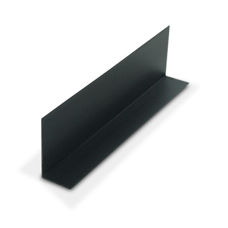 Outwater Plastics 1921-Bk Black 1'' X 2'' X 3/64''(.047'') Styrene Angle Plastic Angle Moulding 36 Inch Lengths (Pack of 4) - Image 1