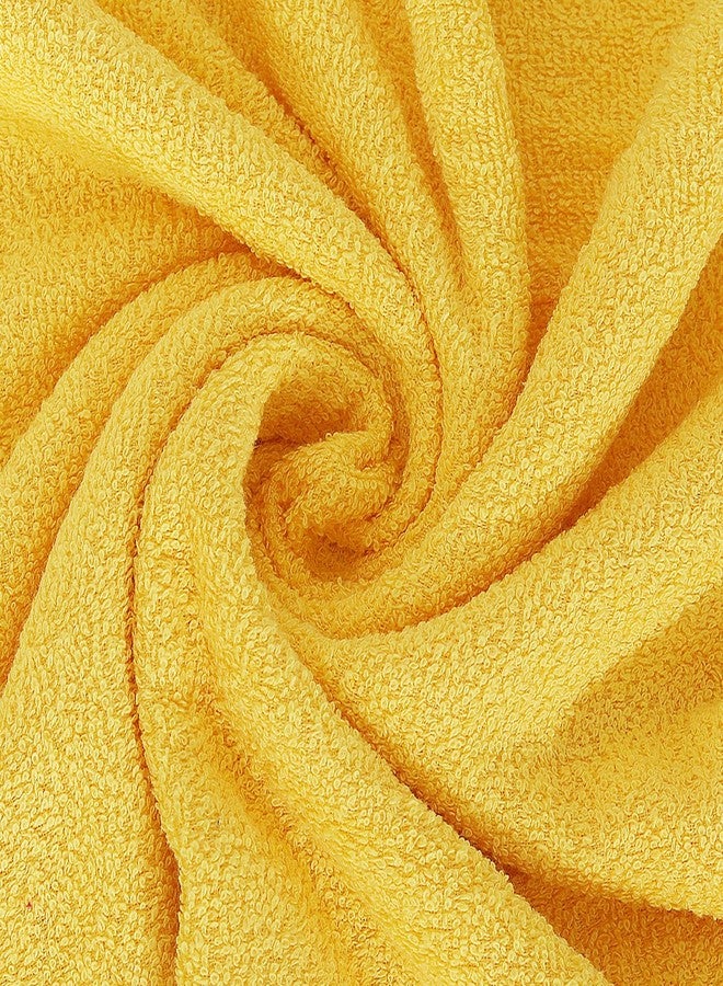 Layers مناشف وجه قطنية 100% من لايرز، عبوة من 12 منشفة | مجموعة إيفر فريش | 380 غرام/متر مربع، فائقة النعومة وعالية الامتصاص | لطيفة على البشرة | مقاومة للبهتان | منشفة وجه للرجال والنساء | 30 × 30 سم - أصفر - Image 4