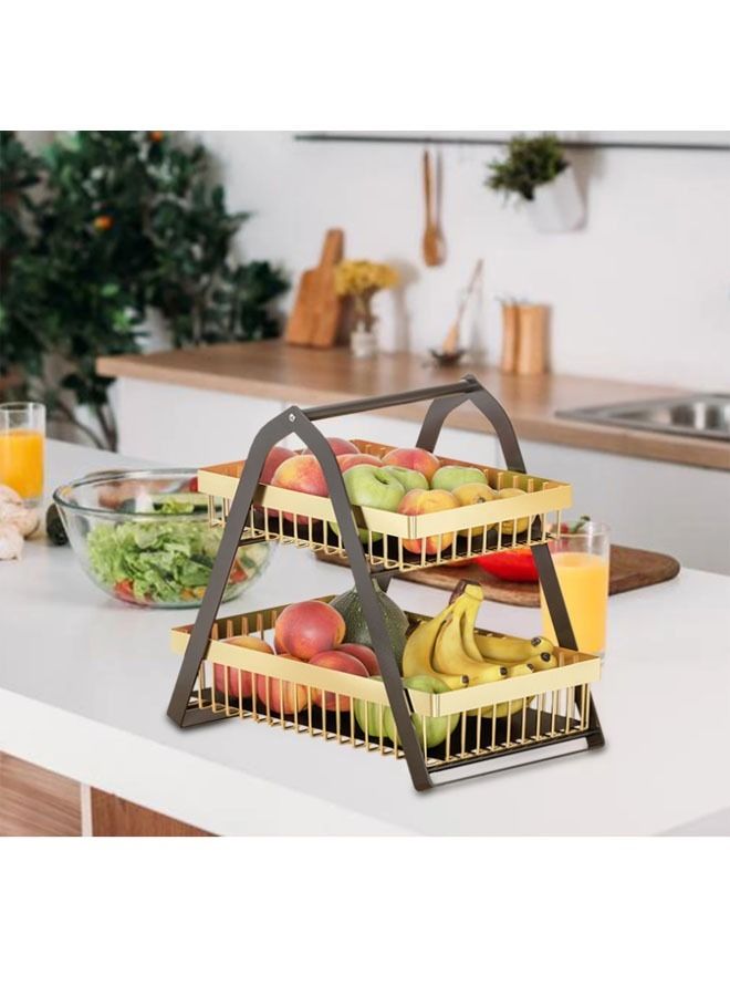 إن كي أكس رف تخزين سلة الفاكهة من طبقتين - Image 3