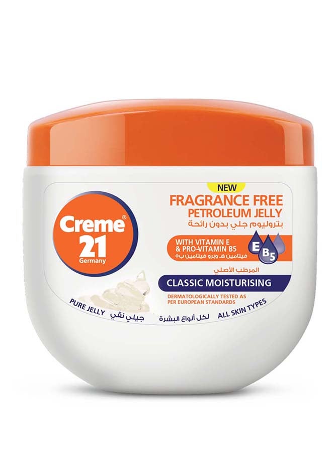 Creme 21 Fragrance Free 100% Pure Petroleum Jelly | Face, Body & Hand Moisturizer with Vitamin E & Pro-Vitamin B5 | Deep Hydration | Suitable for All Skin Types | Dermatologically Tested - Image 1