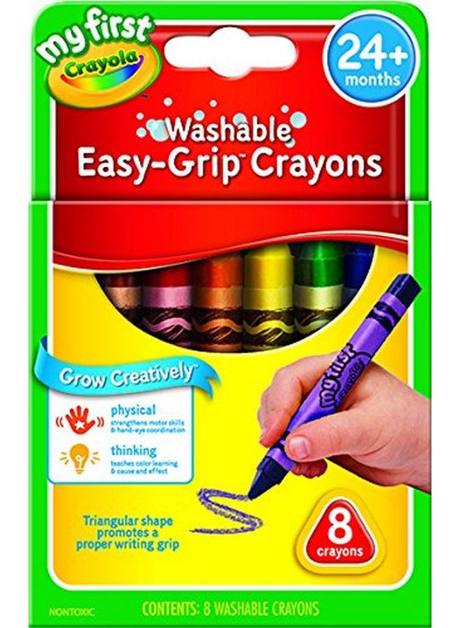 Crayola My First Triangular Crayons 8Ct - Image 1