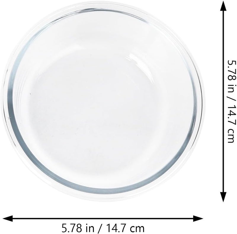 Glass Pet Feeding Bowl with High Base and Oblique Design, 480ml Tilted Raised Dog Cat Food Bowl with Metal Stand for Neck Protection and Elevated Feeding - Image 2