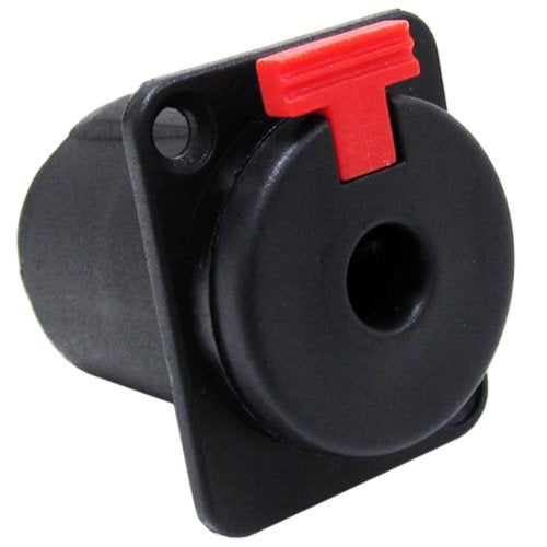 GLS Audio 1/4" Jacks TS and TRS Panel Mount Jack Locking Style D Series Size - 4 Pack - Image 2