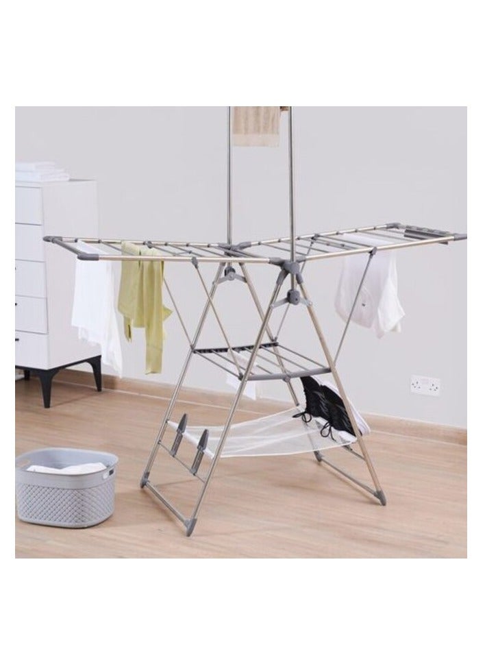 PROMASS Home Foldable Cloth Dryer 156X68X100 Silver  - Image 1