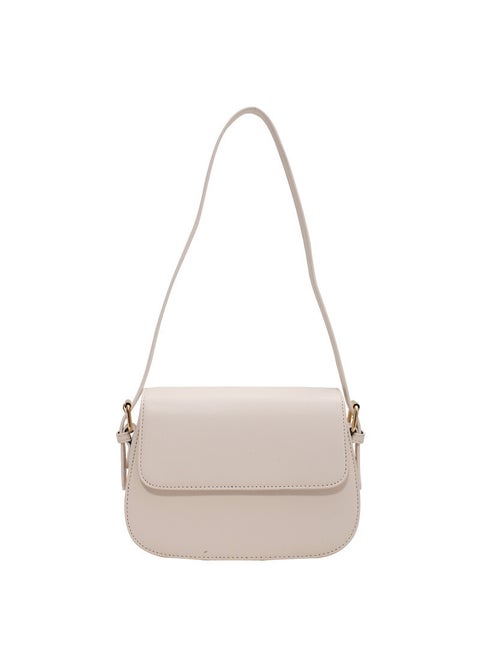 2024 Vintage Solid Color Womens Shoulder Bag White