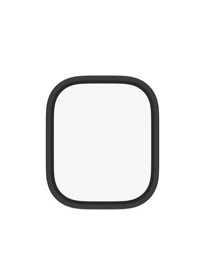 بانزرجلاس حماية شاشة بانزر جلاس بإطار معدني أسود ساعة أبل ووتش الترا 49 مم - شفاف - Image 3