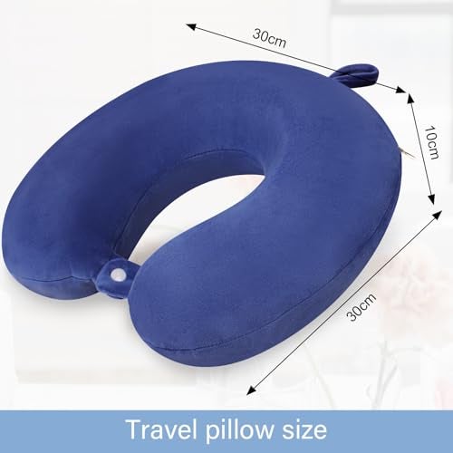 Gosider Travel Pillow Neck Pillow for Airplanes Memory Foam Neck Pillow for Traveling, Car, Home, Flight Portable Pillow for Sleeping Provide Head Neck Support Rest - Image 3