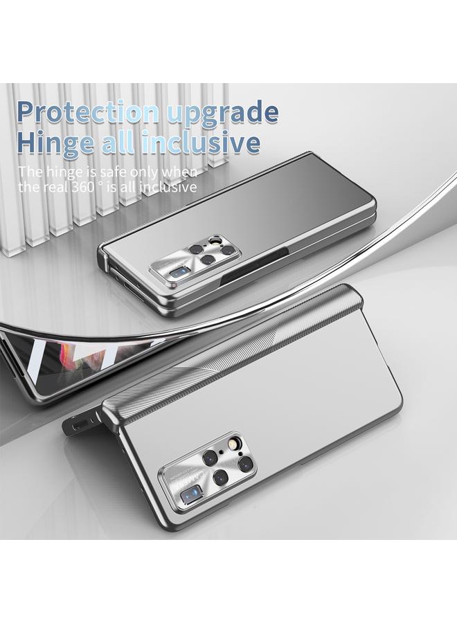Case For Huawei Mate X2 Electroplating Hinged Folding Phone Case with S Pen Fold Edtion - Image 2