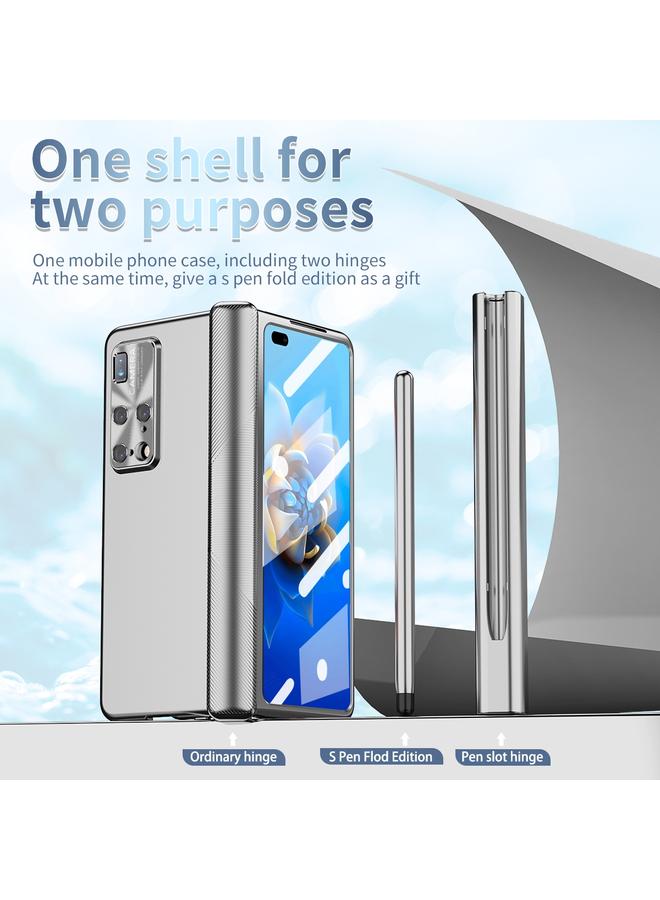 Case For Huawei Mate X2 Electroplating Hinged Folding Phone Case with S Pen Fold Edtion - Image 5