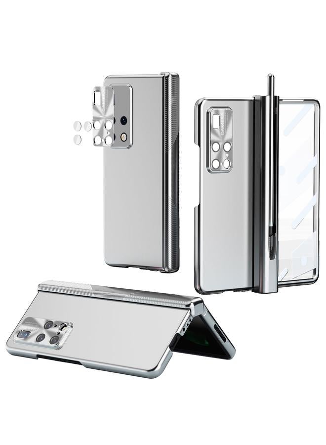 Case For Huawei Mate X2 Electroplating Hinged Folding Phone Case with S Pen Fold Edtion - Image 1